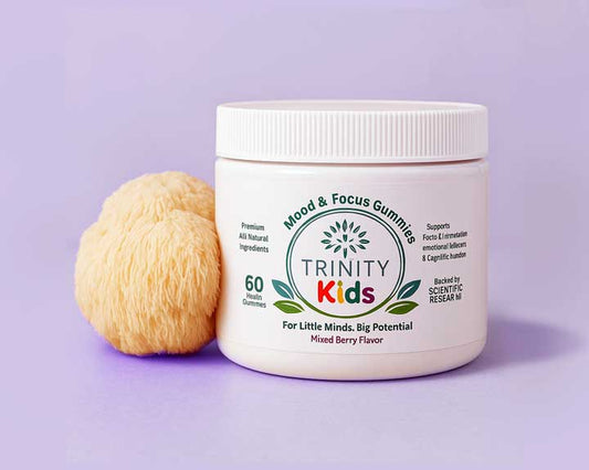 Lion’s Mane for Kids: The Brain-Boosting Mushroom Inside Trinity Mood & Focus Gummies